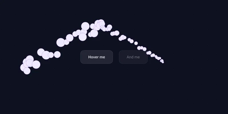 Bubble cursor running on a page