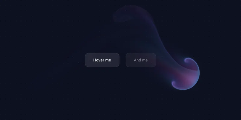 Splash cursor running on a page