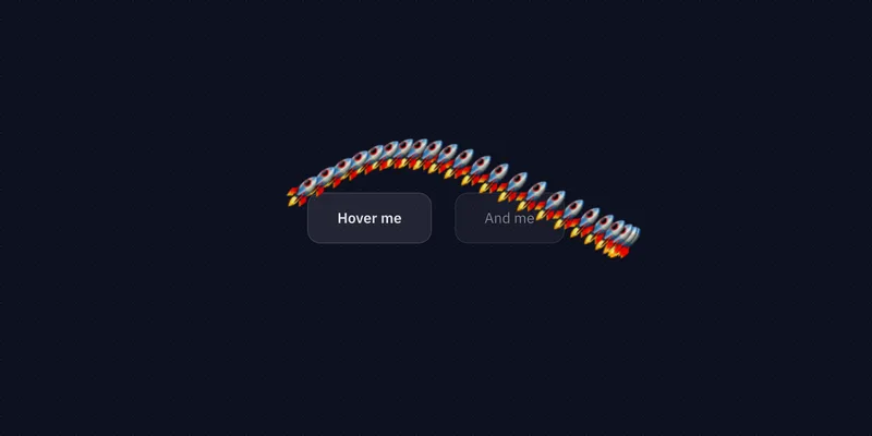 Trail cursor running on a page